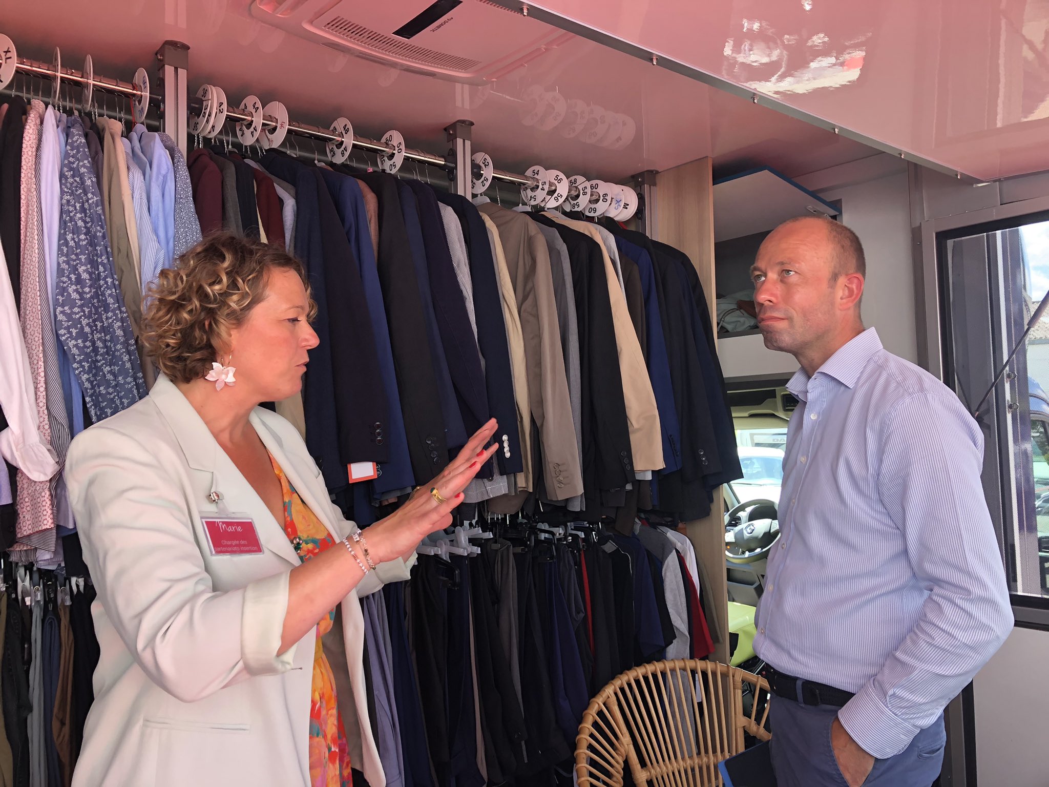 Inauguration de la Cravate Solidaire mobile