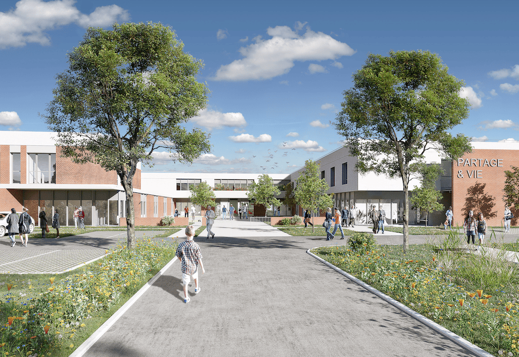 campus qui accueillera : La place du village